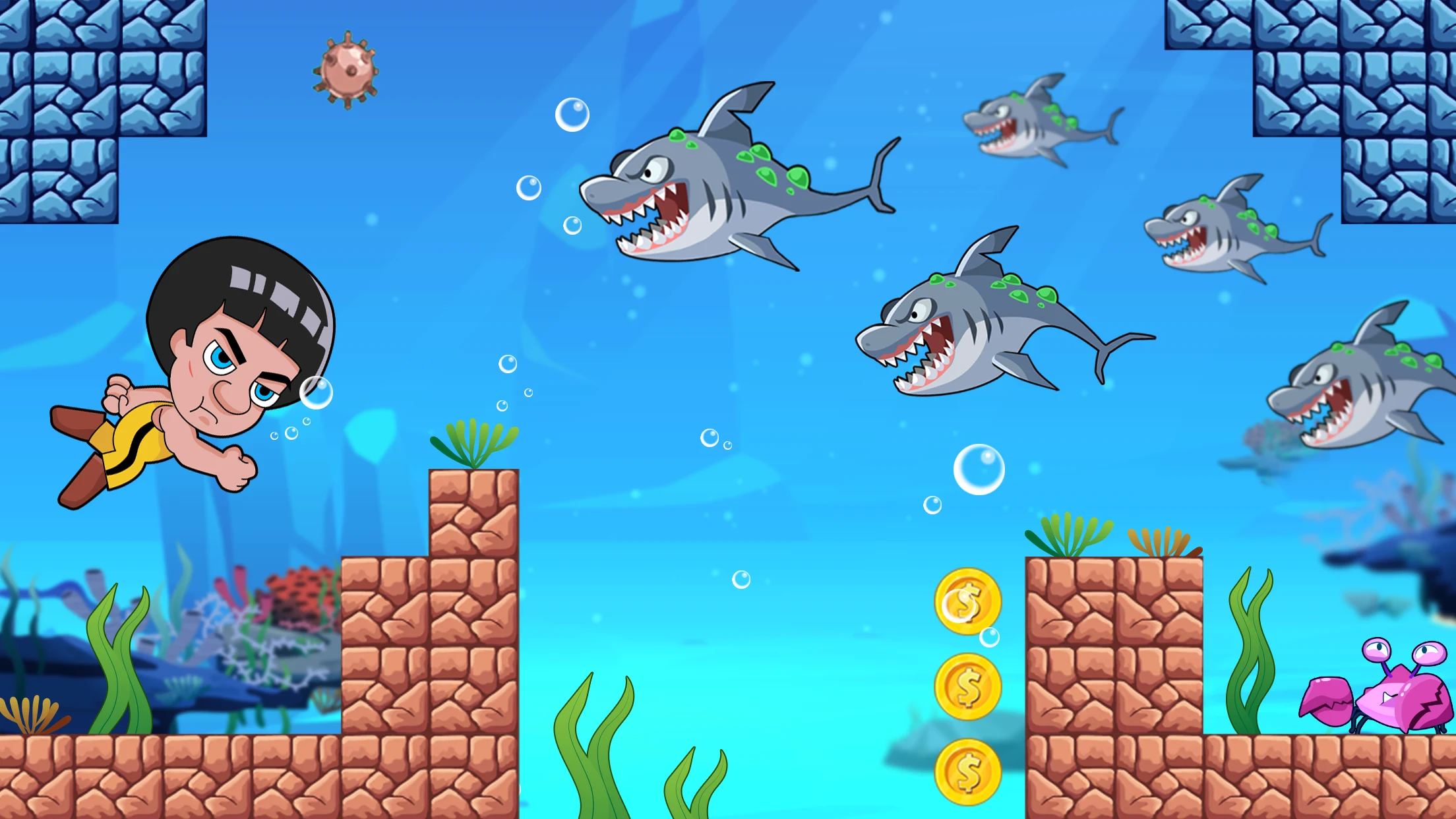 Super Lee Bros: Run & Fighting screenshot