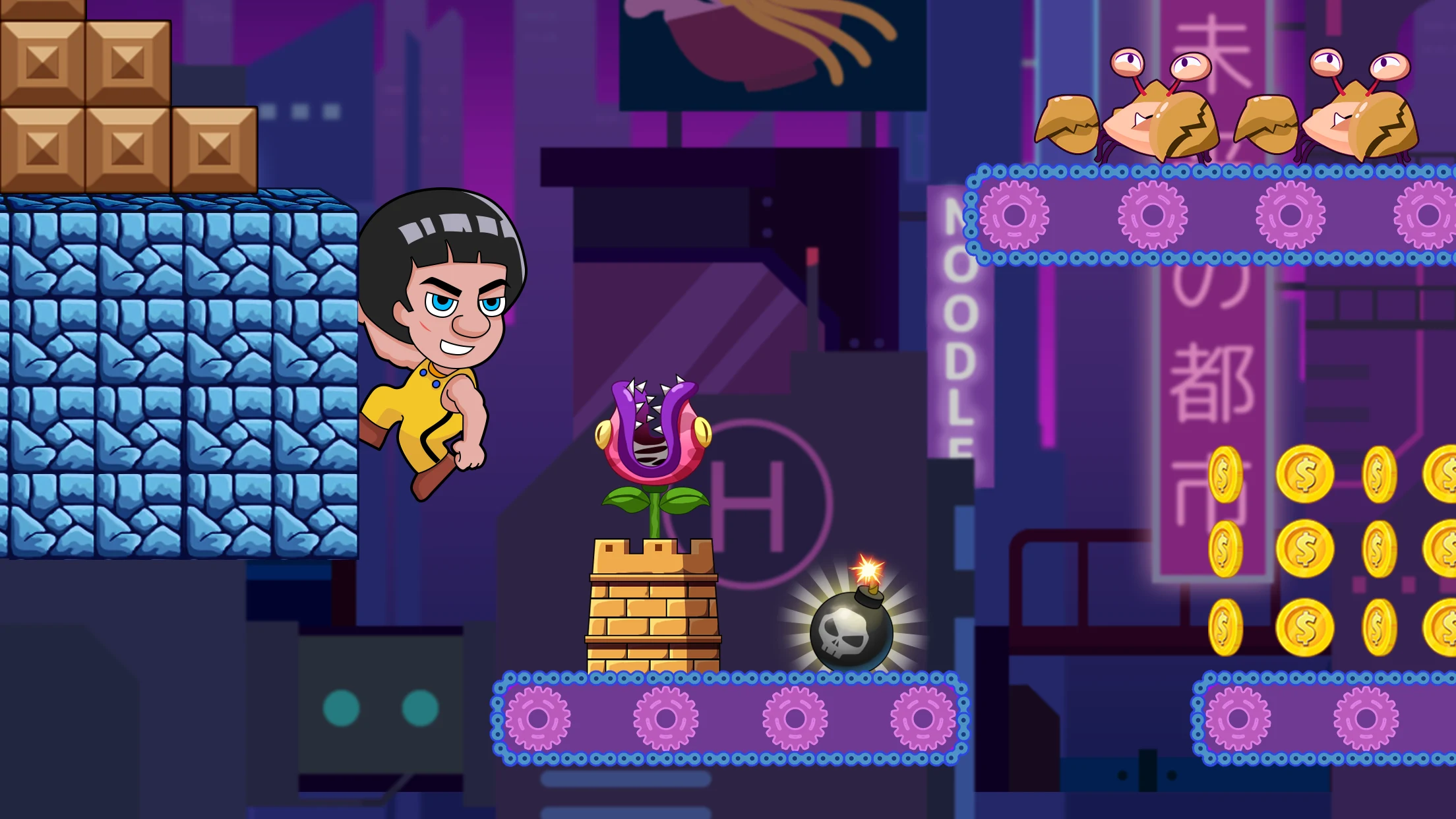 Super Lee Bros: Run & Fighting screenshot